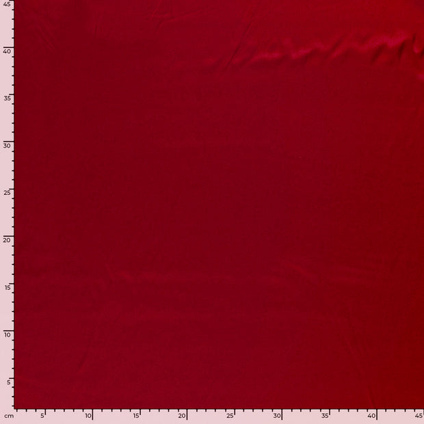 Satin fabrik Uni Rot