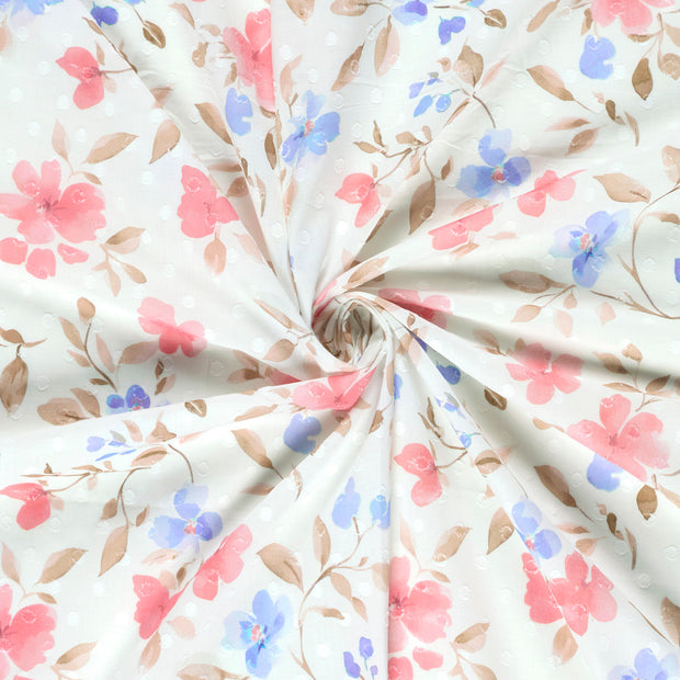  fabric Coral digital printed 