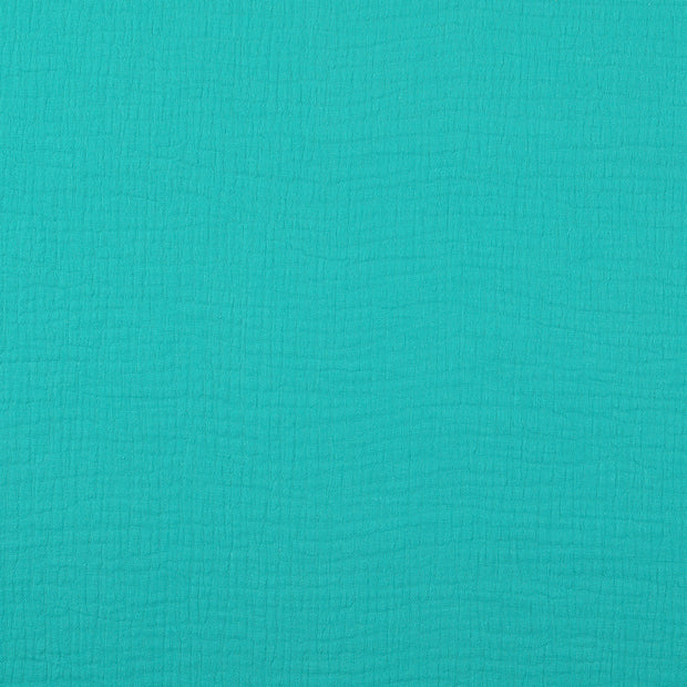 Muslin fabric Unicolour petrol