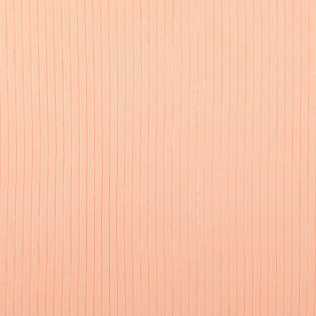 Rib Jersey fabric Unicolour salmon