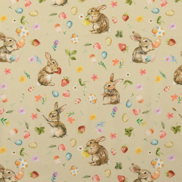 cretonne tissu beige