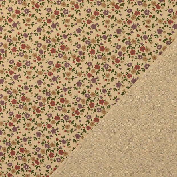 Popeline de Coton tissu Nude imprimé 