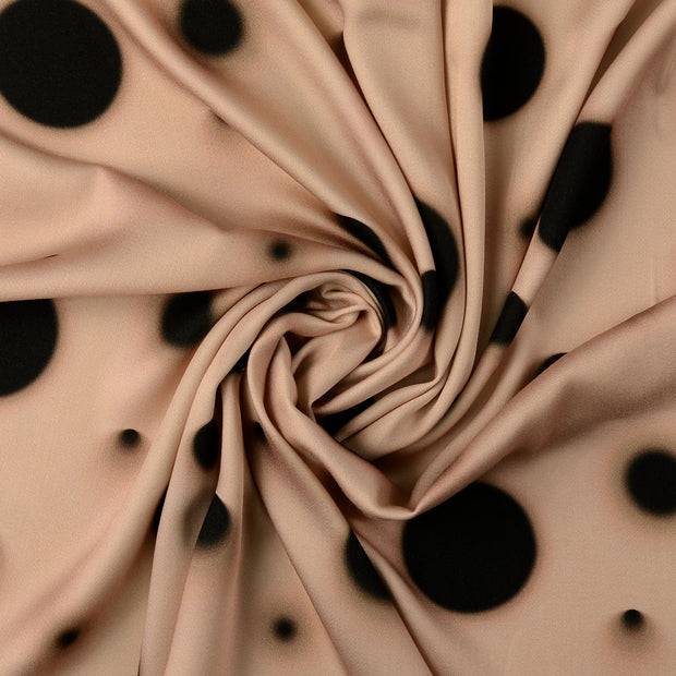 Viscose Satin fabrik Beige 