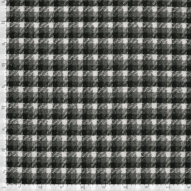 Jacquard fabric Checks Black