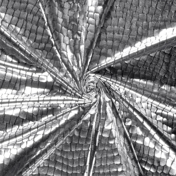 Lamé fabric Crocodiles foiled 