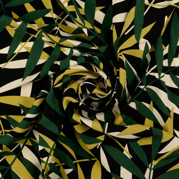 Viscose Poplin fabric Olive Green 