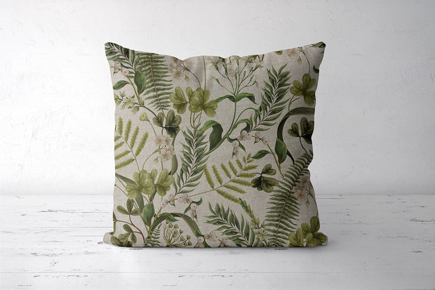 Linen Look fabric Olive Green matte 