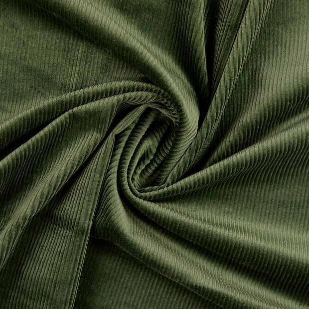 Rib Jersey tissu Vert Olive 