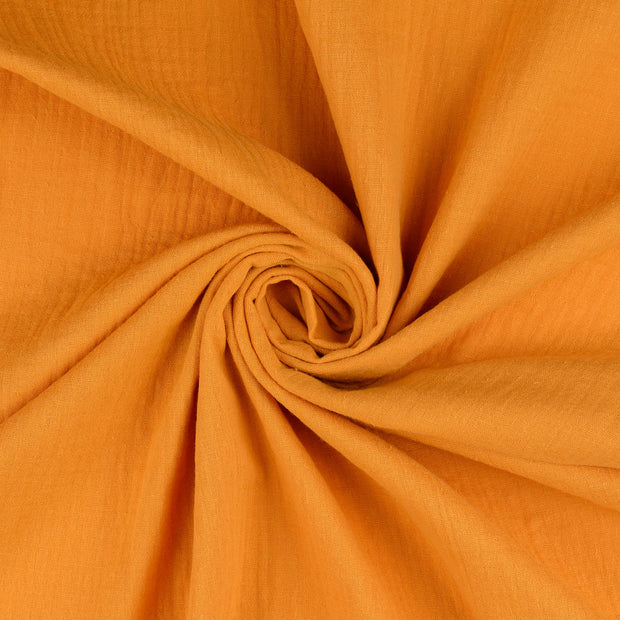 double gaze tissu Ocre 