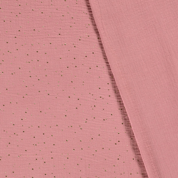 Double gaze tissu pois dew drops 