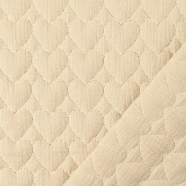  tissu Beige brodé 