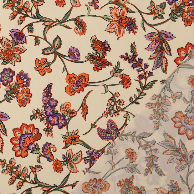 Popeline de Coton tissu Multicolore imprimé numérique 