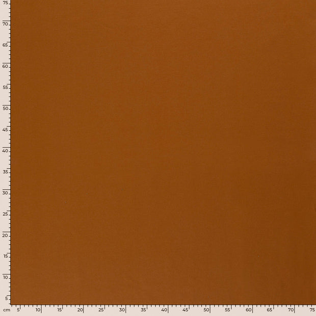 French Terry fabric Unicolour Caramel