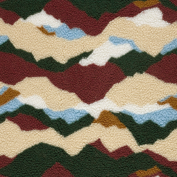 Sherpa Fleece tissu Bordeaux mat 