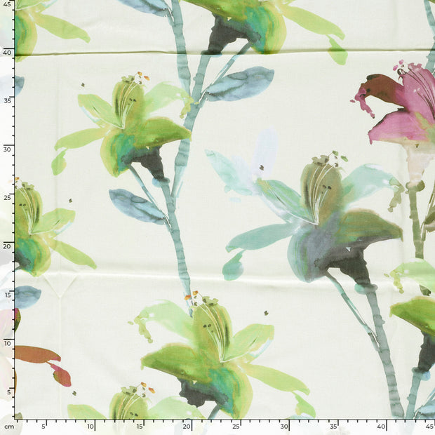  fabric Flowers Lime Green