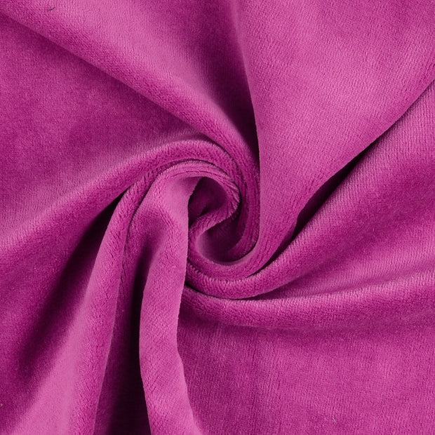 Velours fabric fuchsia 