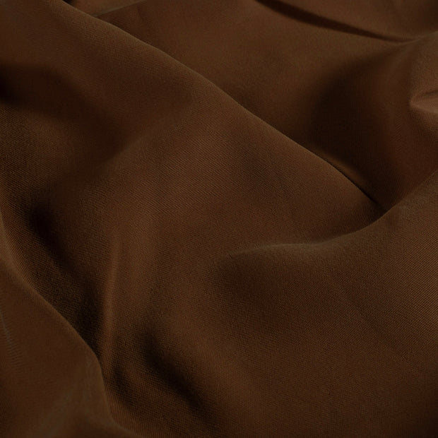 Viscose Twill fabric Unicolour Brown