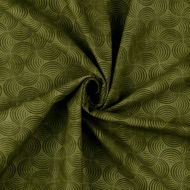 Cotton Poplin fabric Dark Green 