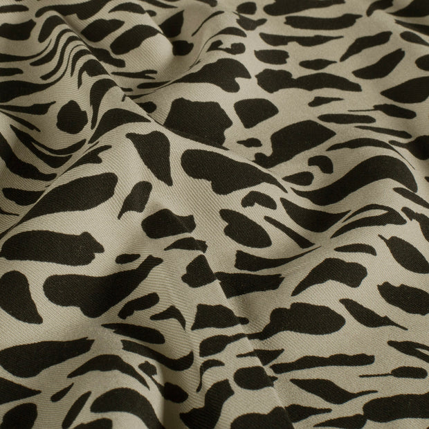 Viscose Twill fabrik Abstrakt Beige