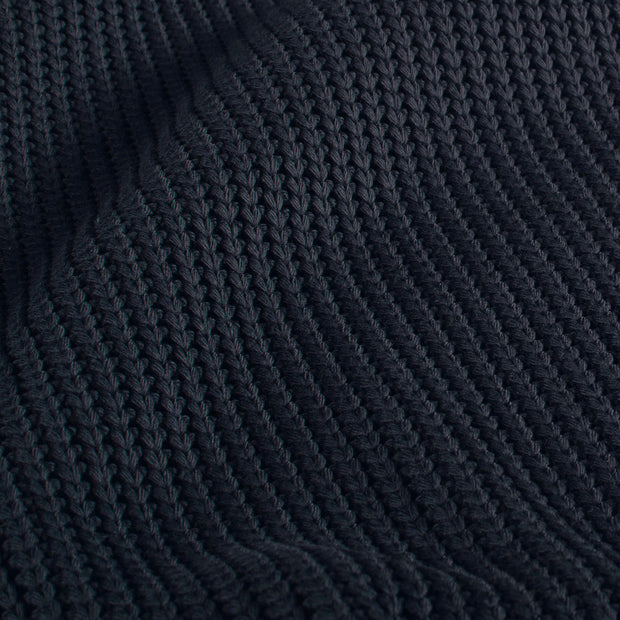 Heavy Knit tissu Torsade Bleu Marine