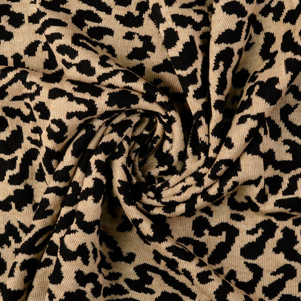 Heavy Knit tissu Noir 