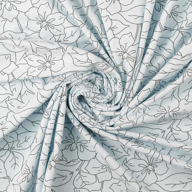Jersey de Coton tissu Bleu bébé 