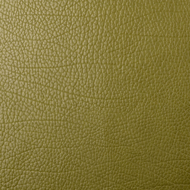 Leather fabric Unicolour Olive Green