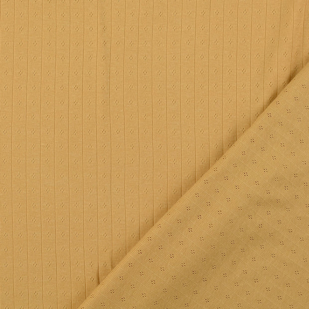 Feinstrick fabrik Beige garngefärbt 