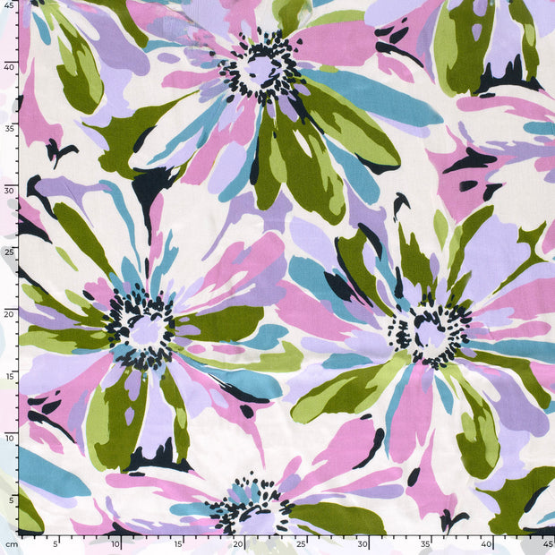 Viscose Satin fabric Flowers 