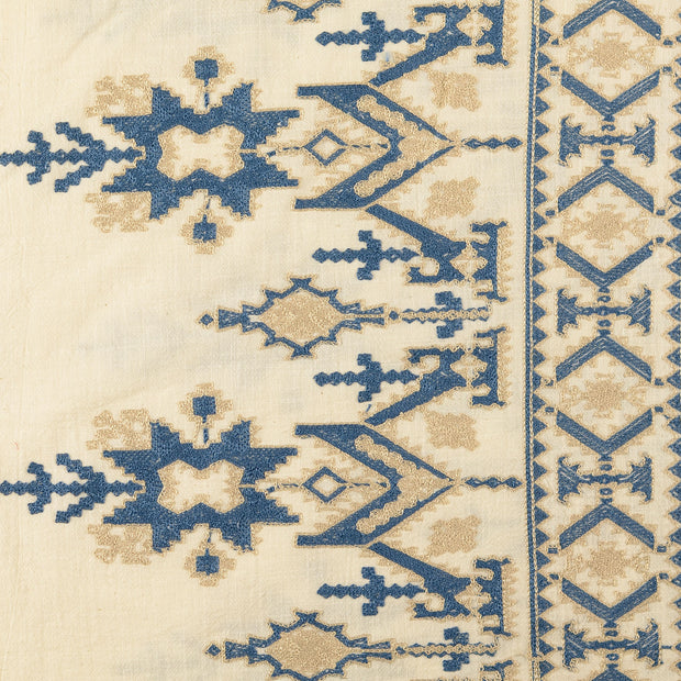 Dentelle tissu motifs géométriques Bleu clair