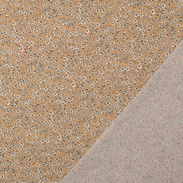 Voile tissu Ocre imprimé numérique 