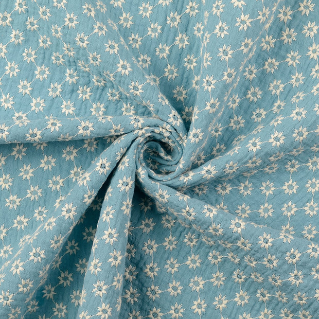 Muslin fabric turquoise 