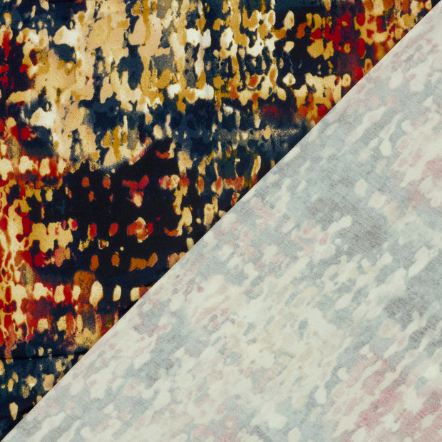 Viscose Vortex Jersey fabric Abstract printed 