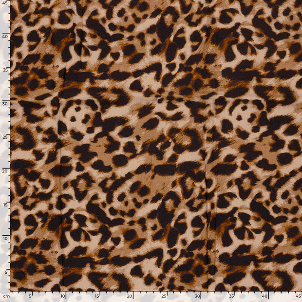 Borken Crepe tissu Abstrait Camel