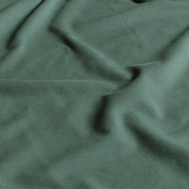 Cotton Jersey GOTS organic fabric Unicolour Dark Green