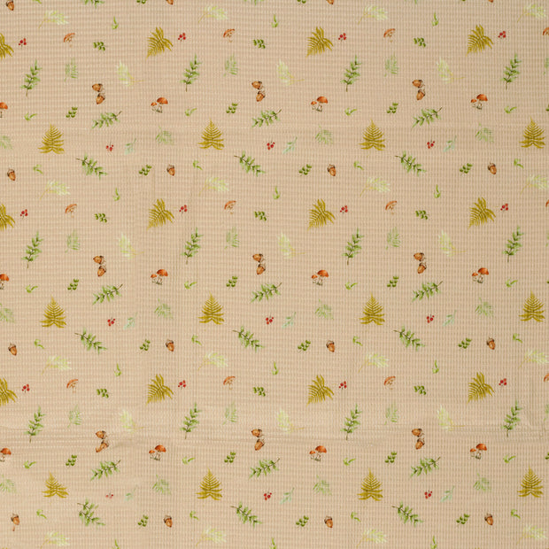 Waffelpiqué fabrik Beige matt 