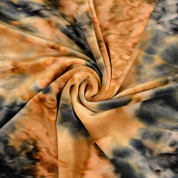 velour fabric beige batik 