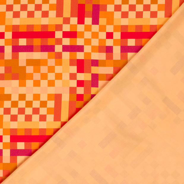 Viscose Satin fabric digital printed 