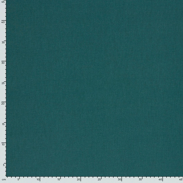 Linen Look fabric Unicolour Turquoise
