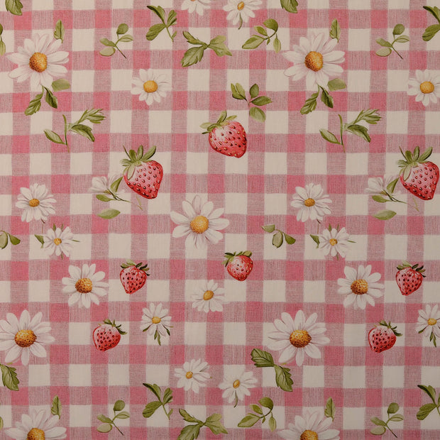 Baumwolle Popeline fabrik Blumen Rosa