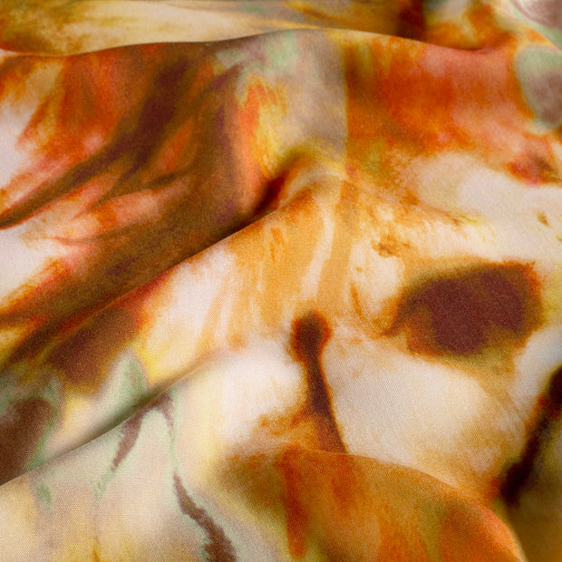 Viscose Poplin fabric Abstract Oker