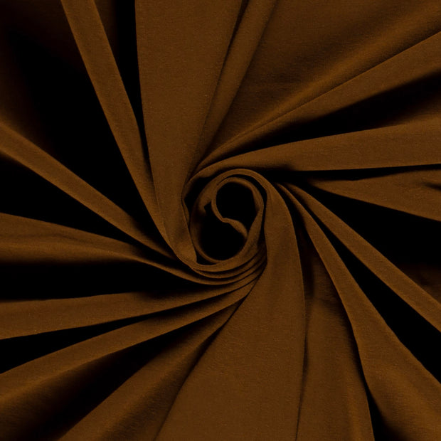 Jersey fabric Unicolour Brown