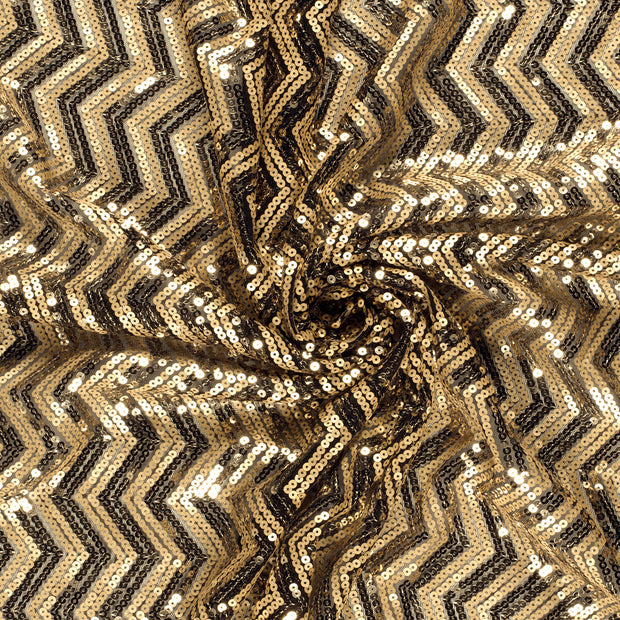 Maille tissu Doré Paillettes 