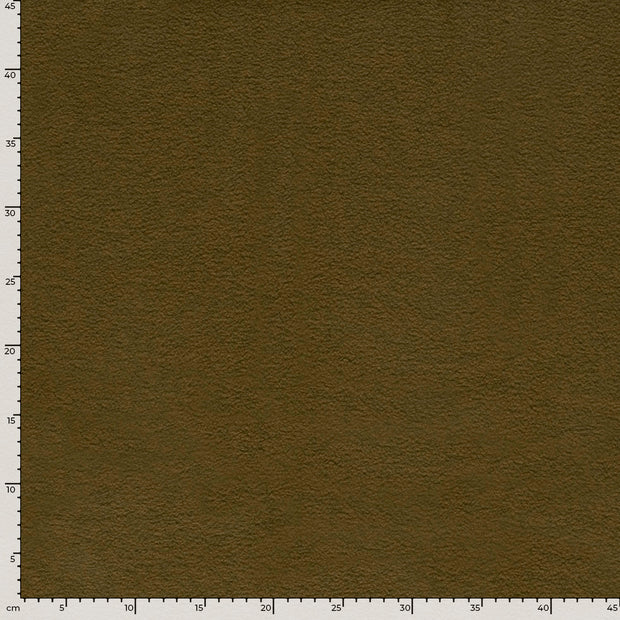 Fleece fabrik Melange Khaki-Grün