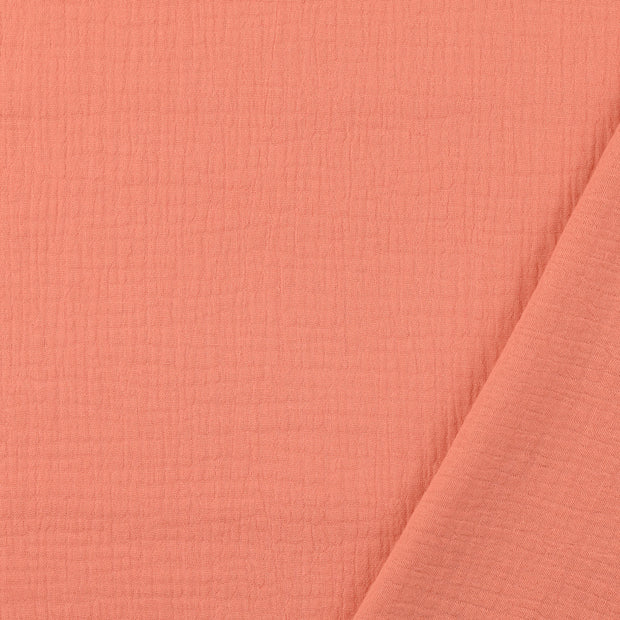 Muslin fabric salmon 