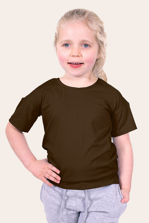 Jersey fabric Unicolour Dark Brown