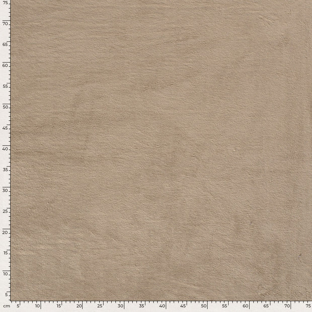 Bamboo Fleece fabric Unicolour Camel
