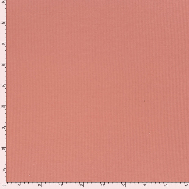 Rib Jersey fabric Unicolour Coral