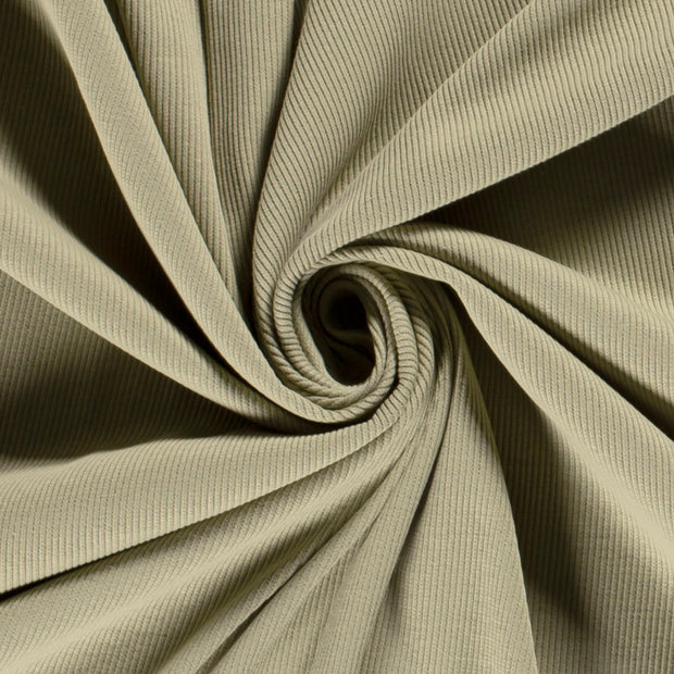 Heavy Knit fabrik Olivgrün 