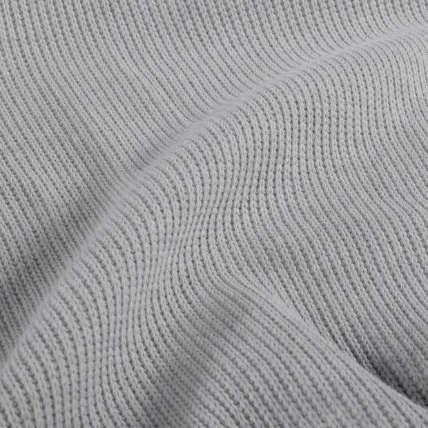 Heavy Knit fabrik Kabelstoff Hellgrau